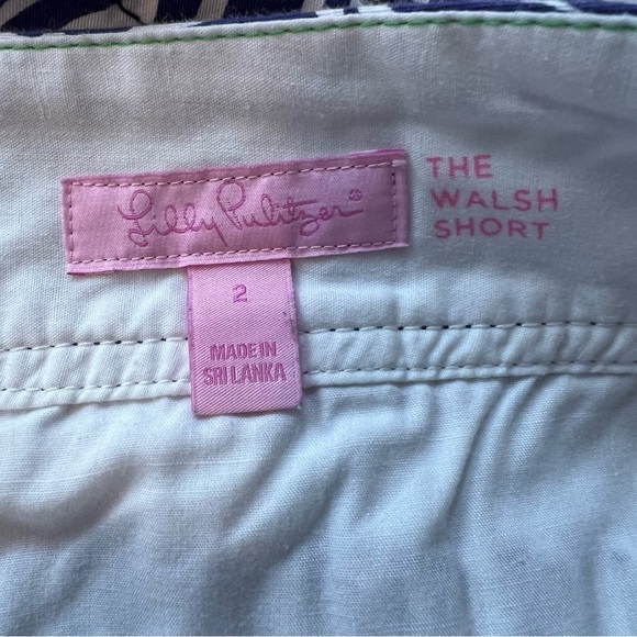 LILLY PULTZER The Walsh Shorts In Bright Navy Night Swimming Blue - Picture 2 of 6